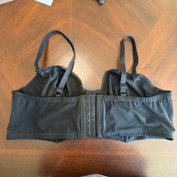 Torrid Black Demi Cup Black Lace Underlay Bra Lightly Lined Size 2 2X - Picture 3 of 5